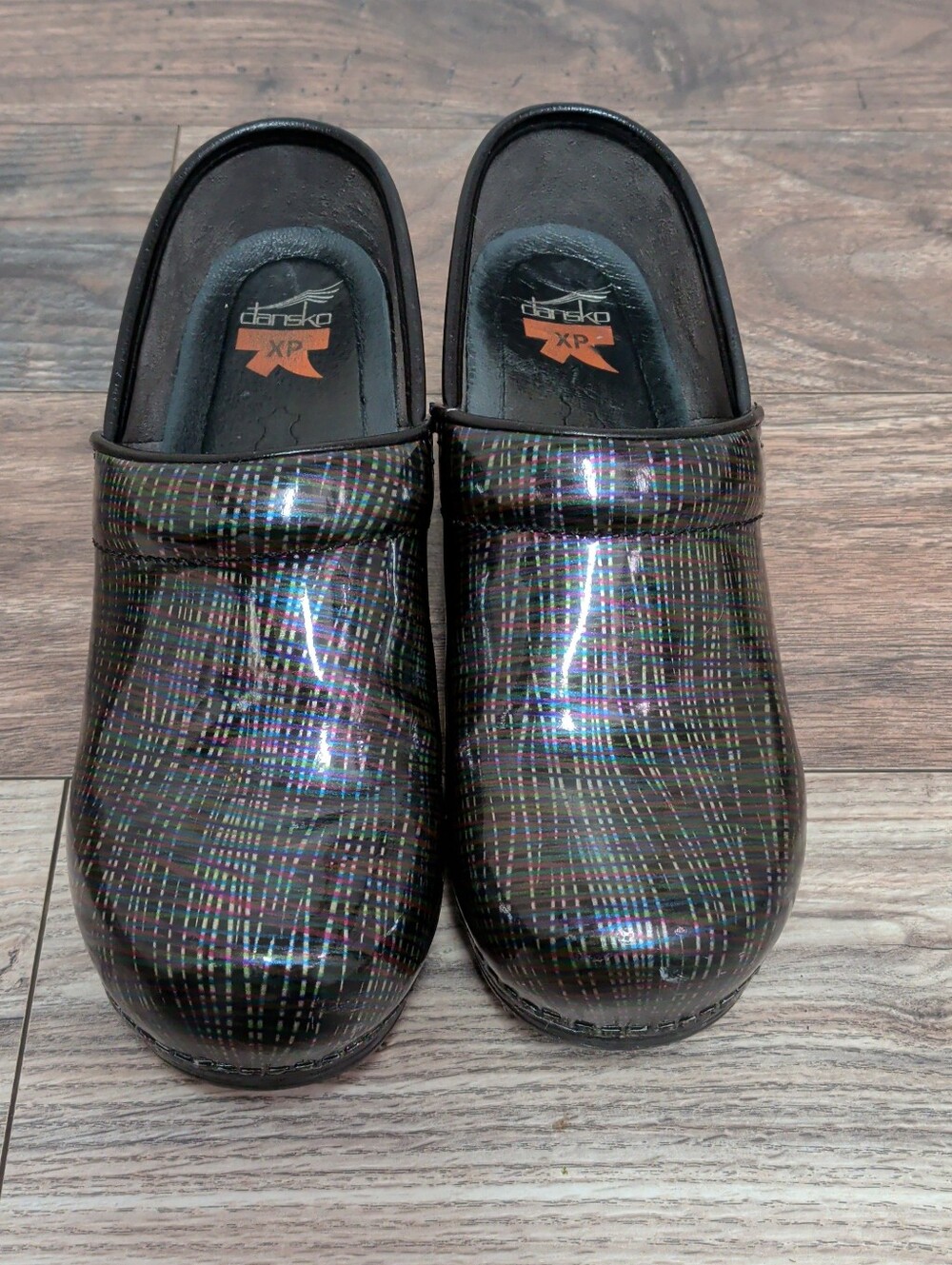 Dansko Professional XP Clogs Shoes Shiny Multicolored Size 38 Patent Nursing